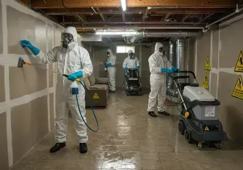 Basement Moisture Removal and Structural Drying process in San Juan County, CO